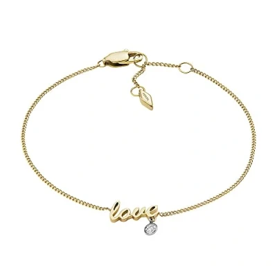 Afbeelding van Fossil Sadie Damesarmband, Lengte: 170 mm+30 mm, Breedte: 12,2 Hoogte: 6.5mm Tweekleurige roestvrijstalen armband JF04362998, één maat, Roestvrijstaal, Geen edelsteen, Roestvrij staal,