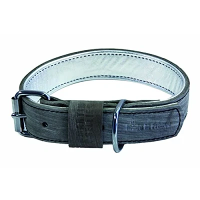 Afbeelding van Martin Sellier Halsband Hond Dakota Leer Grijs
