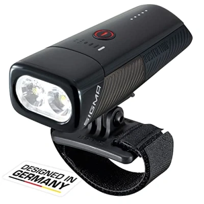 Afbeelding van Sigma koplicht Buster 1100 LED helmhouder Li ion accu USB
