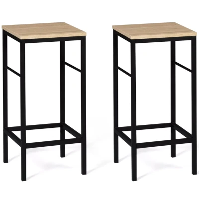 Image de Lot de 2 tabourets bar DETROIT design industriel