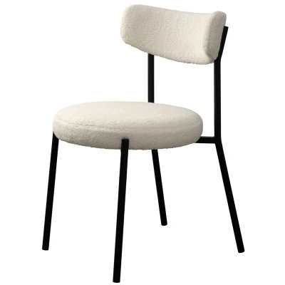 Afbeelding van Hygge Interiors Gimli Teddy Eetkamerstoel Gebroken Wit