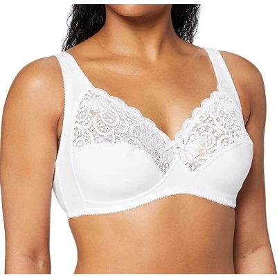 Afbeelding van Dorina Georgina NON Padded Triangel BH, Dames, Maat: 75C, White