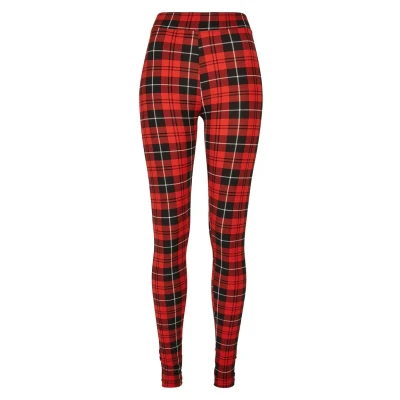 Afbeelding van Urban Classics SOFT AOP Legging, Dames, Maat: XL, Redcheck
