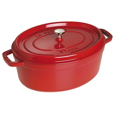 Afbeelding van Staub Cocotte , Ovaal 37 Cm Kers