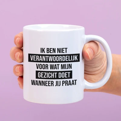 Afbeelding van Mok Ik ben niet verantwoordelijk