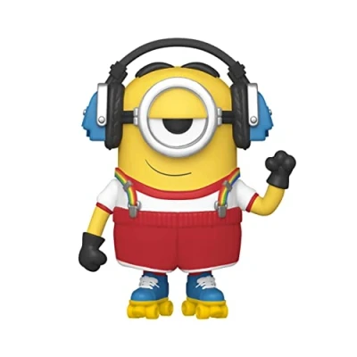 Afbeelding van Funko Pop! Movies: Minions 2 Roller Skating Stuart Despicable Me: Vinyl Figuur om te verzamelen Cadeau idee Officiële Producten Speelgoed voor Kinderen en Volwassenen