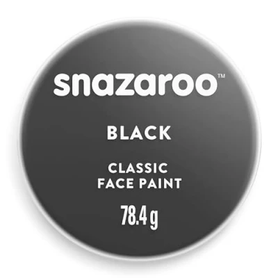 Afbeelding van Snazaroo Verf voor gezicht en lichaam, make up vermomming, kinderen volwassenen, blush 75 ml, kleur: zwart