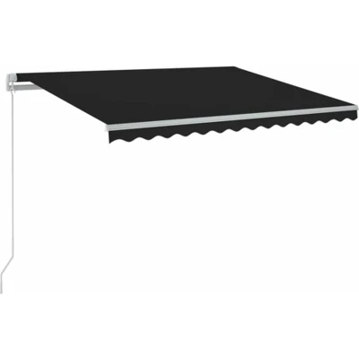 Afbeelding van VidaXL Luifel handmatig uittrekbaar met LED 300x250 cm antracietkleur