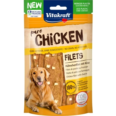 Afbeelding van Vitakraft Chicken Kipfilets Met Kaas hondensnack 80 gram