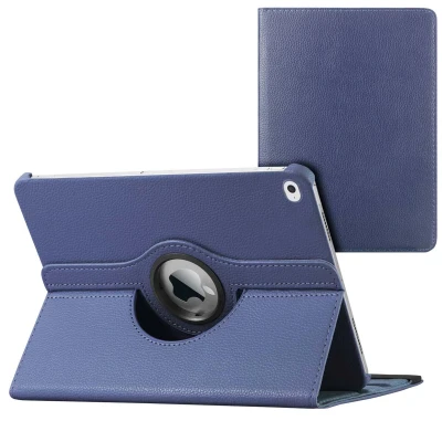 Afbeelding van imoshion Tablet Hoes Geschikt voor iPad 5 (2017) 9.7 inch / 6 (2018) 360 Draaibare Bookcase Donkerblauw /Donkerblauw