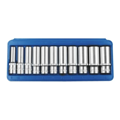 Afbeelding van SW Stahl 05530L Doppenset 11 Zeskant Buiten zeszijdig Chroom vanadium staal 3/8 Vierkant