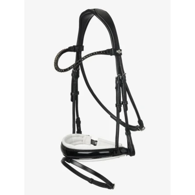 Image de LeMieux Bride Kudos Patent Dressage Noir/Argent