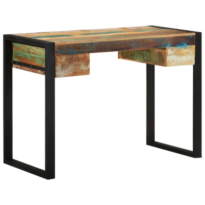 Afbeelding van Bureau massief gerecycled hout