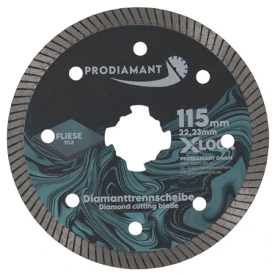 Afbeelding van PRODIAMANT X Lock diamantdoorslijpschijf 115 mm voor tegels en natuursteen, precisiesnijaccessoires