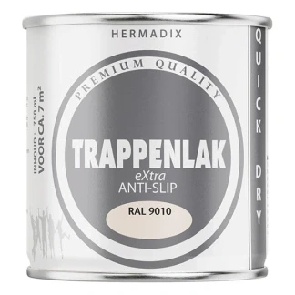 Afbeelding van Hermadix Trappenlak Extra Zijdeglans Ral 9010 750 ml
