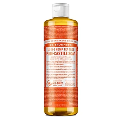 Afbeelding van Dr. Bronner&#039;s Pure vloeibare zeep Castille theeboom 475 ml