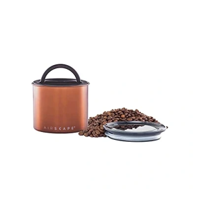 Afbeelding van Airscape Koffiebonen Voorraadpotten Koffie Staal Geborsteld Koper 250 gram