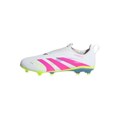 Afbeelding van adidas Performance Predator League Unisex Voetbalschoenen met Kunststof noppen voor kinderen, Maat: 28, Ftwr white/lucid pink/lucid lemon