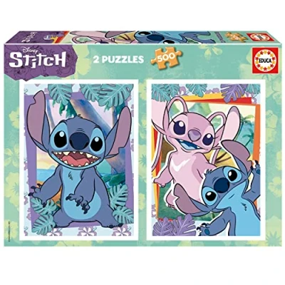 Afbeelding van Disney Stitch Educa Puzzel 2x 500 stukjes