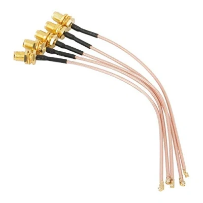 Afbeelding van 5 stuks SMA Buchse Koaxiale kabel Stecker Koax Adapter naar UFL/u. FL/IPX/IPEX RF montage 50 15 cm