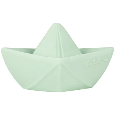 Afbeelding van Oli &amp; carol bijt badspeelgoed origami bootje mint