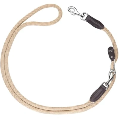 Afbeelding van Hunter Variolijn Freestyle Nylon Rond Hondenriem Beige