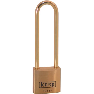 Afbeelding van Kasp K12530L70BD Hangslot 30 mm Verschillend sluitend Goud geel Sleutelslot