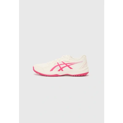Afbeelding van Asics Court Slide 4 Tennisschoenen voor alle ondergronden, Dames, Maat: 42.5, Cream/bright rose Imitatieleer/ textiel