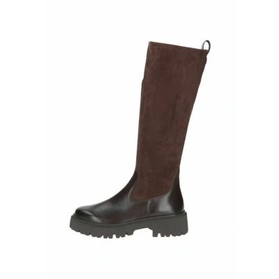 Afbeelding van Caprice Plateaulaarzen, Dames, Maat: 38, Dk brown comb Schoenen
