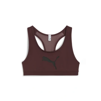 Afbeelding van Puma Keeps Sportbh met medium support, Dames, Maat: XXS, Ruby shimmer