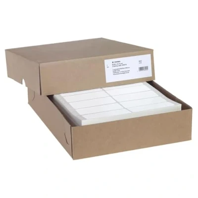 Afbeelding van Etiket HERMA 8220 88.9x35.7mm 2 baans wit 8000stuks