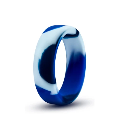 Afbeelding van Siliconen Cockring Camouflage Blauw