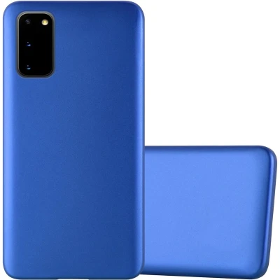 Afbeelding van Cadorabo Hoesje geschikt voor Samsung Galaxy S20 in METAAL BLAUW Beschermhoes gemaakt van flexibel TPU silicone Case Cover