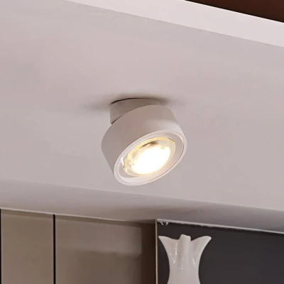 Afbeelding van Arcchio LED plafondlamp 1licht Gegoten aluminium H: 8.1 cm wit (RAL 9003) Inclusief lichtbron