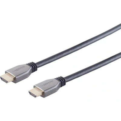 Afbeelding van S/CONN 10 41045, 3 m, HDMI Type A (Standaard), 3D, 48 Gbit/s, Zwart