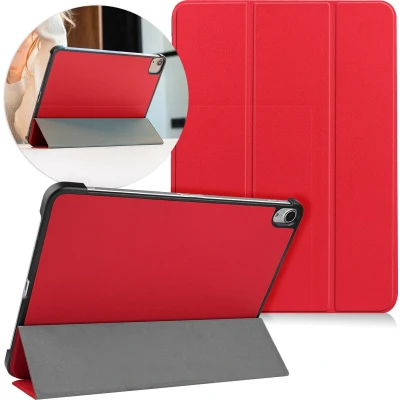 Afbeelding van iMoshion Tablet Hoes Geschikt voor iPad Air 4 (2020) /iPad 11 inch (2024) M2 / 5 (2022) Trifold Bookcase Rood