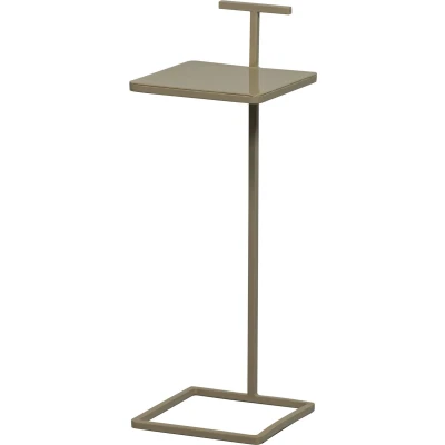 Afbeelding van WOOOD bijzettafel Toste Metaal Donker Zand 64x22x22 cm