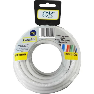 Afbeelding van Kabel EDM 3 x 1 mm Wit 5 m