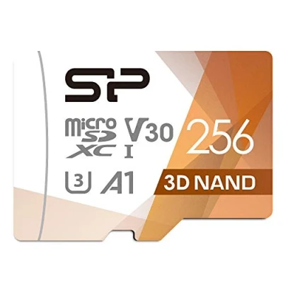 Afbeelding van spsiliconpower Silicon Power microSDXC UHS I (U3), V30 4K A1, High Speed met 256 GB R/W adapter tot 100/80 MB/s