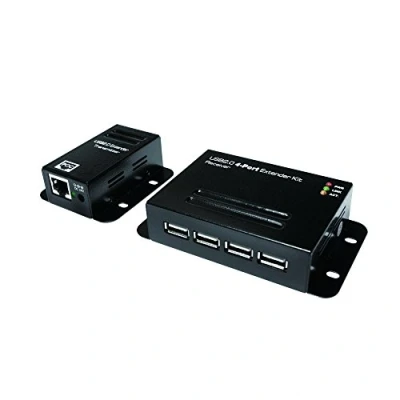 Afbeelding van Logilink ua0252 USB 2.0 Cat.5 Extender tot 50 m met 1 poort, PoE, zwart