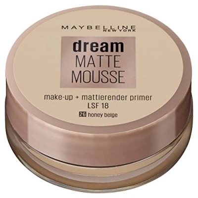 Afbeelding van Maybelline New York Dream Matte Mousse Makeup Foundation, Dames, Maat: 18 ml, 26 honey beige
