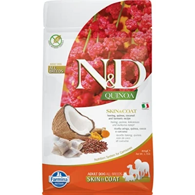 Afbeelding van N&amp;D Quinoa hondenvoeding Skin &amp; Coat small breed Haring 800 gr.