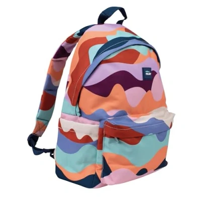 Afbeelding van MILAN® Klassieke stadsrugzak met 2 ritssluitingen (22 l) serie The Fun, meerkleurig