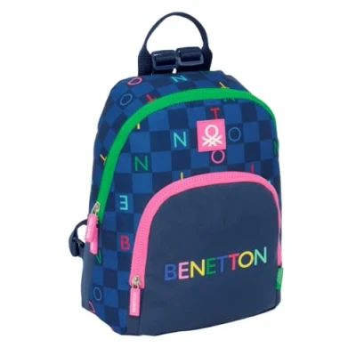 Afbeelding van Rugzak Benetton Damero Marineblauw 25 x 30 13 cm