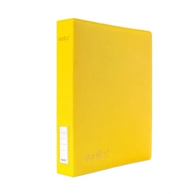 Afbeelding van Vault X Exo Tec TCG map met 3 ringen voor CCG fotokaarten, ringen, gemakkelijk te openen, D geel