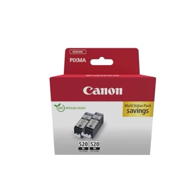 Afbeelding van Canon Inktcartridge PGI 520 BK Twin pack Origineel 2 Zwart 2932B019