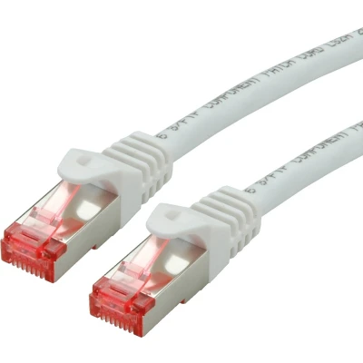 Afbeelding van ROLINE patchkabel Cat.6 S/FTP (PiMF), componentniveau, LSOH, wit, 1 m