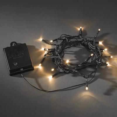 Afbeelding van Konstsmide 3724 800 Mini lichtketting Buiten werkt op batterijen Aantal lampen 40 Verlichte lengte: 3.9 m Timer, Schakelaar, Schemersensor