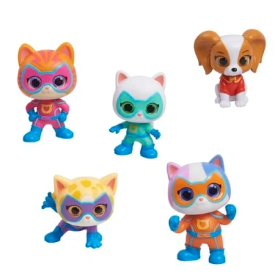 Image de Just Play Disney Junior SuperKitties Heldenteam Lot de 5 figurines à collectionner cm pour enfants partir 3 ans