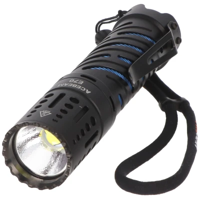 Afbeelding van AceBeam E70 LED zaklamp met 4600 lumen, AL, koud witte 6.500K, inclusief 21700 Li Ion accu 5000mAh USB C oplaadbus